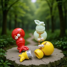 现代简约小款葫芦香粉香丸密封陶瓷罐便携密封罐小瓷瓶批发