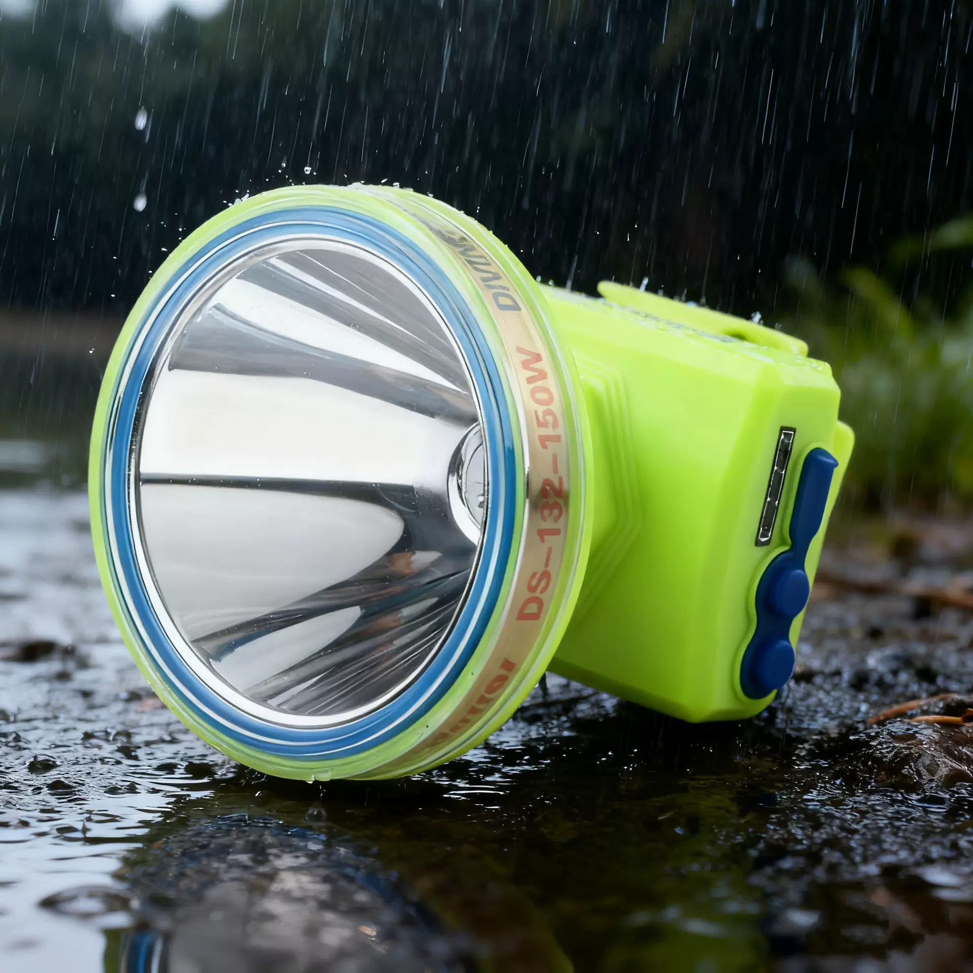 跨境超声波强光潜水头灯户外赶海维修专业潜水装备登山露营照明灯