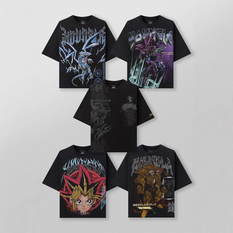 Youngla Joint Yu-Gi-Oh Men's Oversized T-Shirt Jogger Sports Fitness Pure Cotton Short-Sleeved Trendy T-Shirt