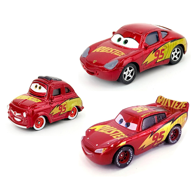 Cross-Border Cars Wine Red Electroplated Cabushali Lightning Mcqueen Alloy Racing Toy for Boys