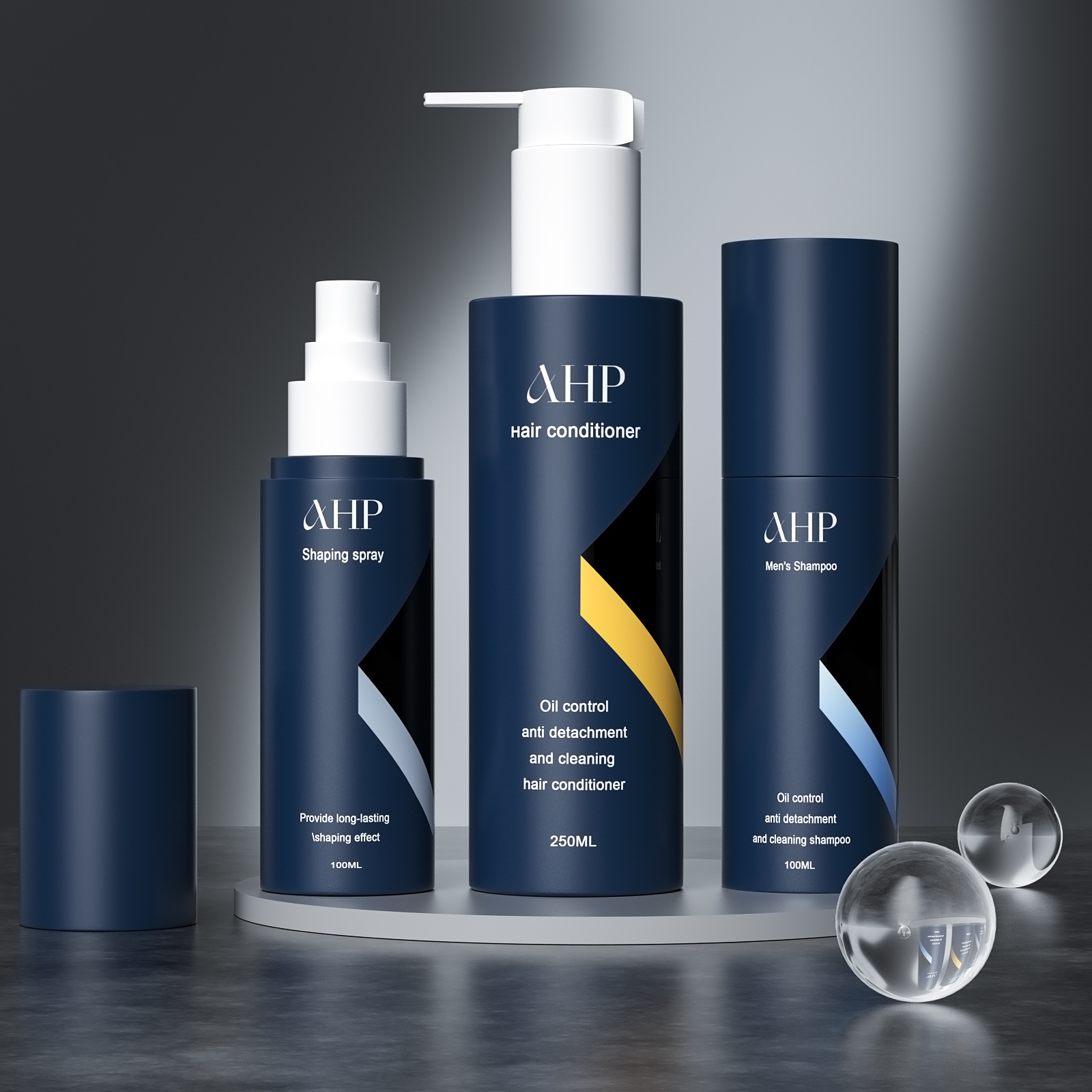 厂家新款男士洗发水空瓶子250ml按压乳液瓶子100ml定型喷雾分装瓶