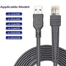 适用于摩托罗拉讯宝symbol LS2208 4208 条码扫描枪数据线USB 2米
