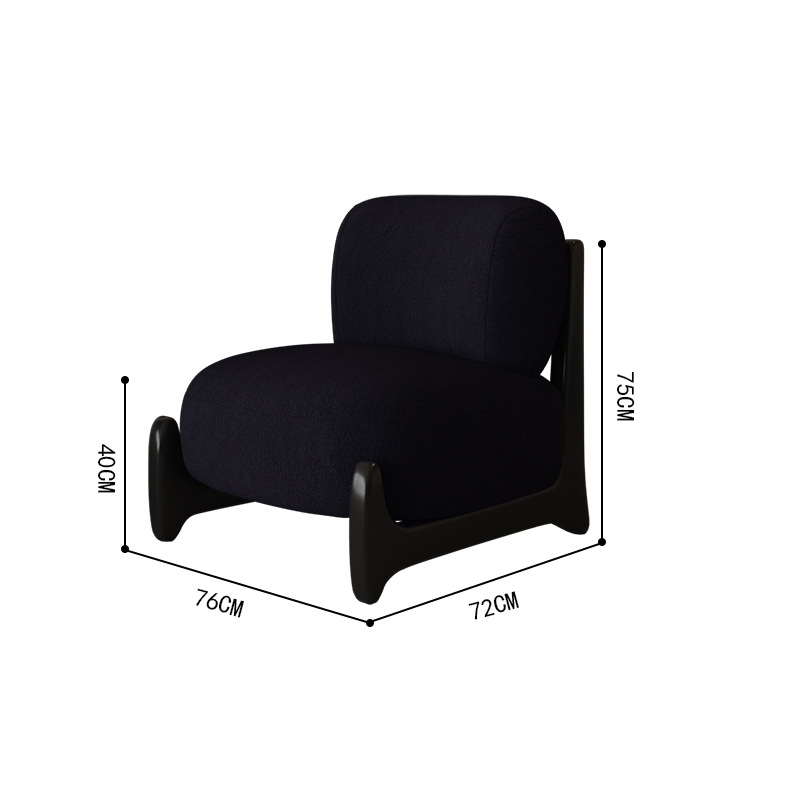 Nordico silla de trineo de viento tranquilo encantadora red con un solo suelo perezoso sofá de madera maciza moderna y simple