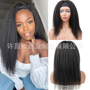 ���Q���w�ٰlSynthetic Long Kinky Headband Wigs���z���z���^��