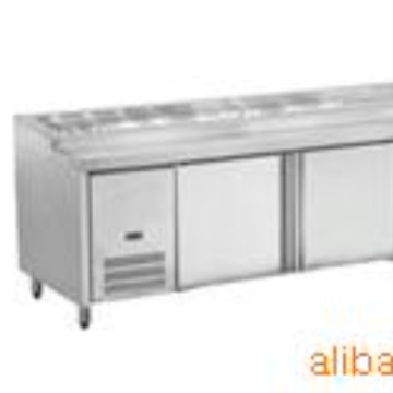 三门披萨柜/三门平台披萨柜 商用厨房风冷柜 保鲜冷藏设备