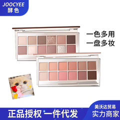 Joocyee酵色十二色眼影盘日常淡妆彩妆大地多色系多功能一体眼影