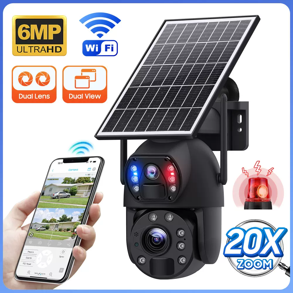 20倍光学变焦摄像低功耗监控夜视高清太阳摄像机太阳能摄像头