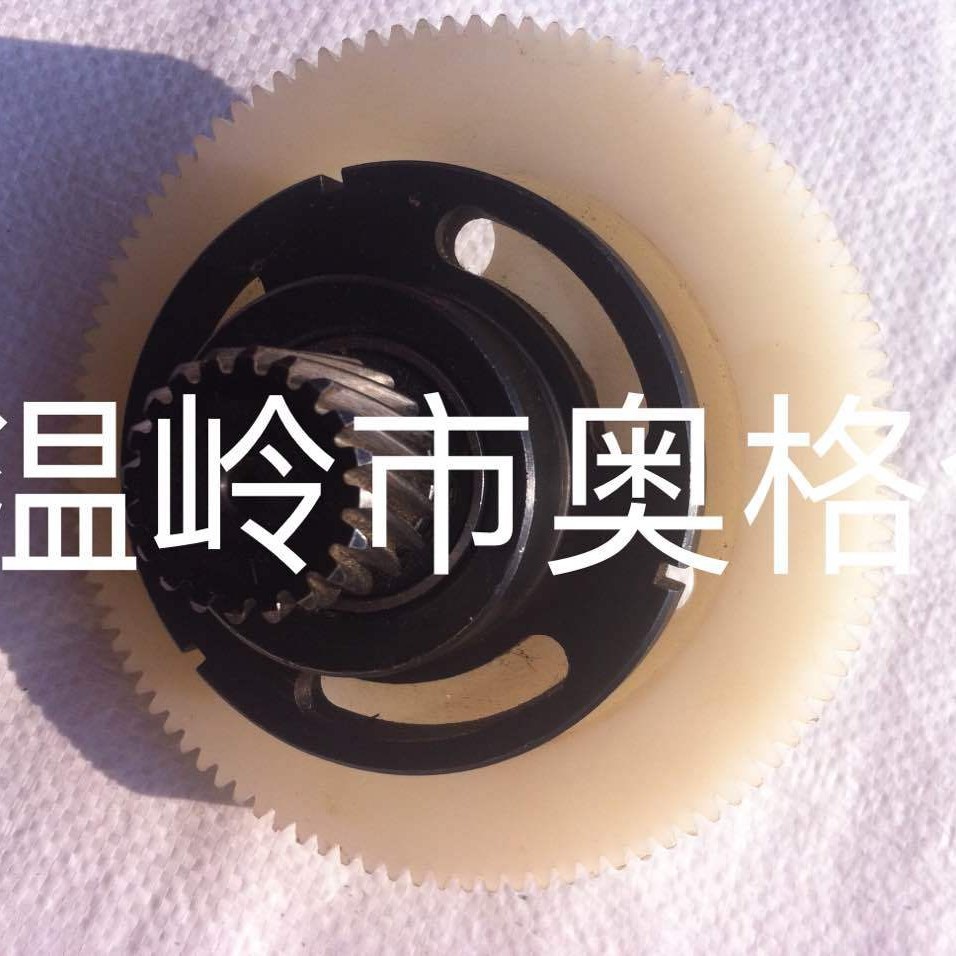 雕刻机传动轮80/100尼龙同步轮偏心轮尼龙轮直齿斜齿轴配件厂家