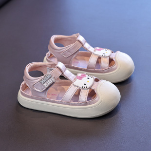 HelloKittyŮͯЬŮͯ��Ь�ļ����^ɳ��Ь2026�¿�СŮ���U�՛�Ь
