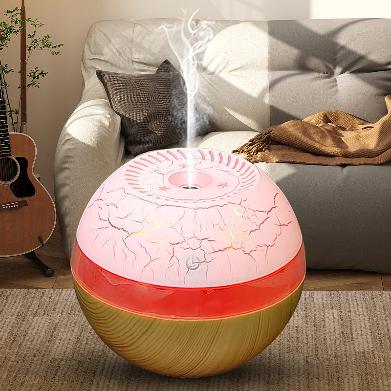 Creativa niebla USB gota de agua humidificador grano madera máquina aromaterapia fuente la fábrica LOGOTIPO personalizado regalo