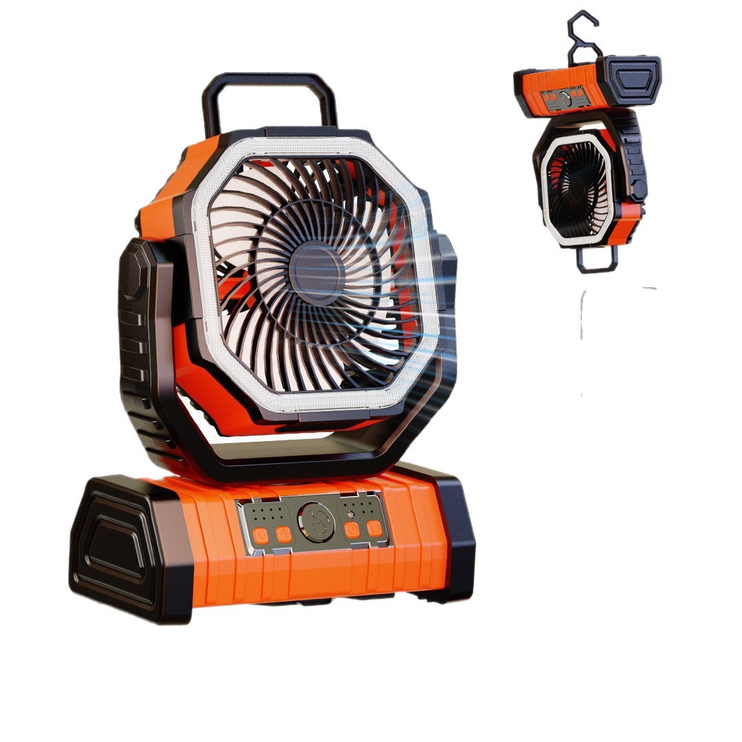 Ventilador de campamento USB ventilador de campamento portátil ventilador de campamento iluminación ventilador de campamento al aire libre