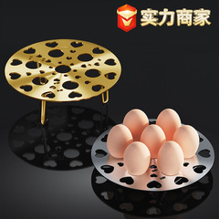 304ステンレス蒸し器伸縮蒸しキッチン家庭用厚い蒸し卵蒸し皿高足隔水煮込み万能蒸し器