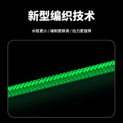 Cross-border wholesale 12 braided strong horse fishing line pe line rock fishing line sub line sea fishing line kite line braided line fishing line
