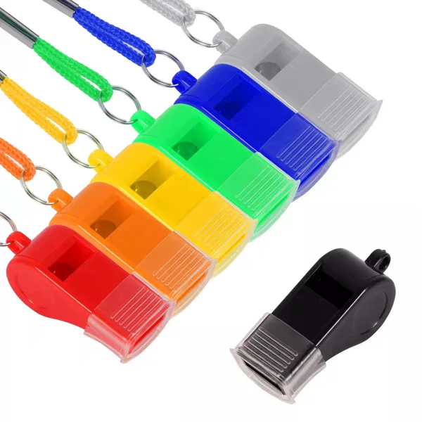 High-quality ABS colored plastic fan cheering whistle, outdoor survival whistle, competition timing whistle