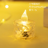 Transparent LED candle, electronic lights for bed, night light, Birthday gift