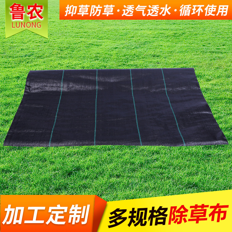 黑色除草布透水抗老化防草布果园大棚园艺地布除草地布厂家批发