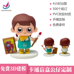 Pvc公仔オーダーメードブラインドボックス手作りオーダーメードキーホルダー企業ip公仔置物マスコットオーダーメード