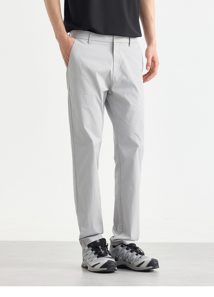 Quần dài nam ống thẳng nhỏ công sở chất liệu cotton pha linen kiểu mới — đen chi tiết 13