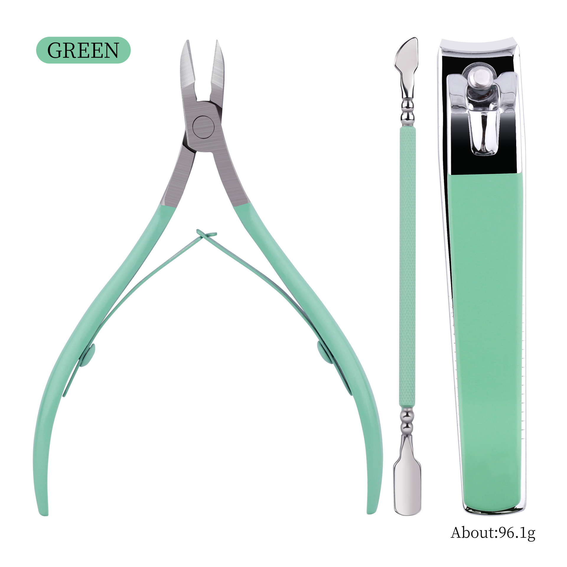 Herramientas para uñas, tijeras para la piel muerta, taller de uñas, reparación de uñas, cortaúñas, cortaúñas, cortaúñas, 3 piezas