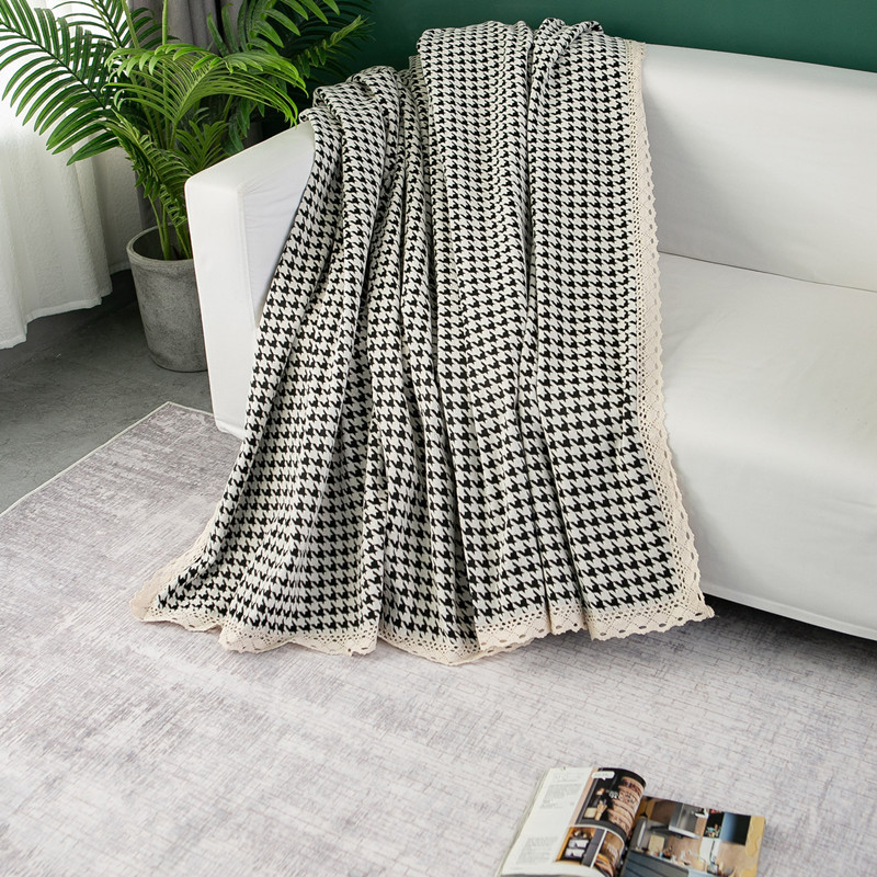 Thickened Chenille Full-cover Houndstooth Cover, Elastic, Multifunctional, Suitable For All Seasons, Sofa Cushion Cover_voghion.com
