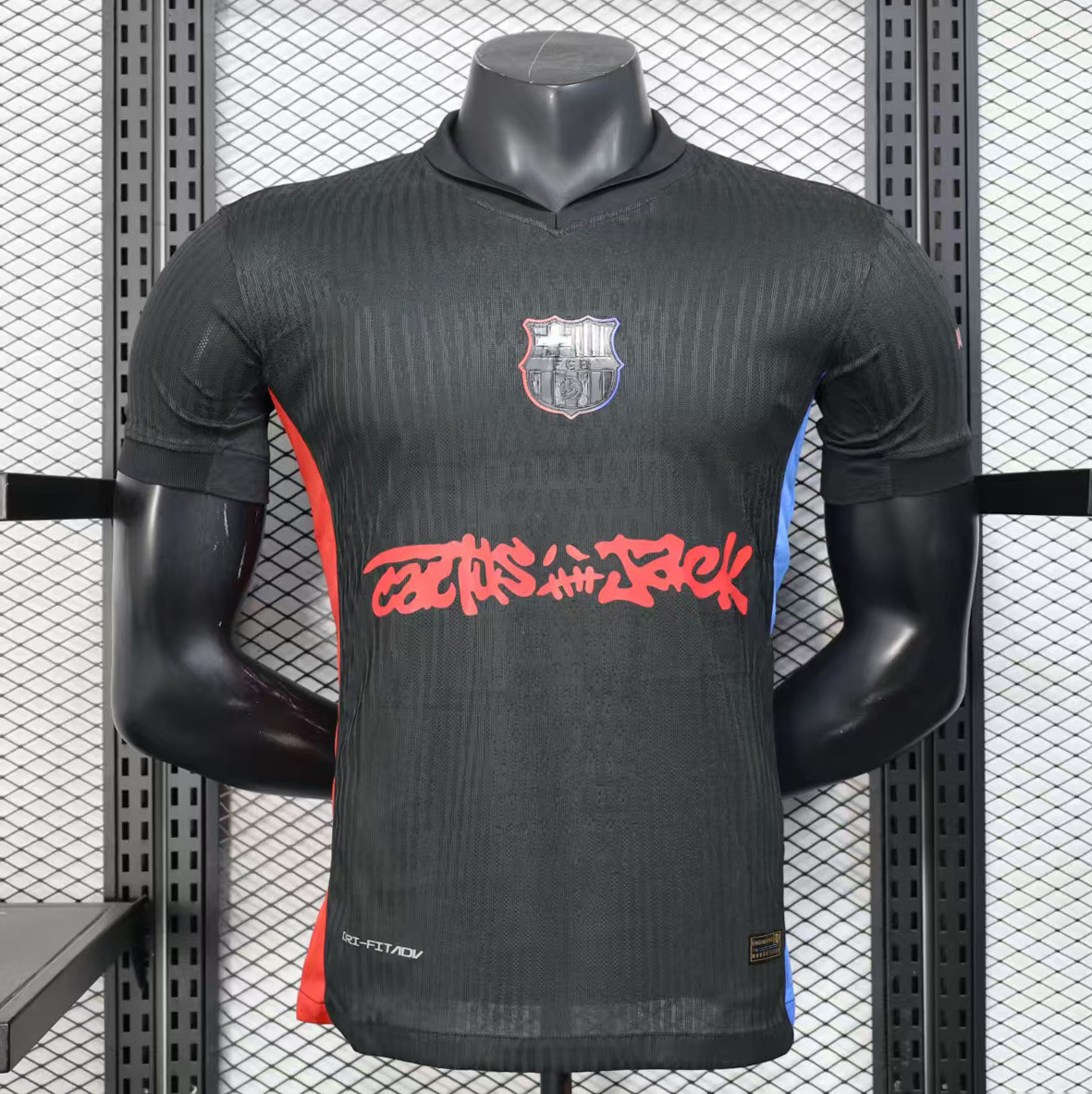 Cactus Jack x Nike x FC Barcelona 2024/25 Away Jersey Black