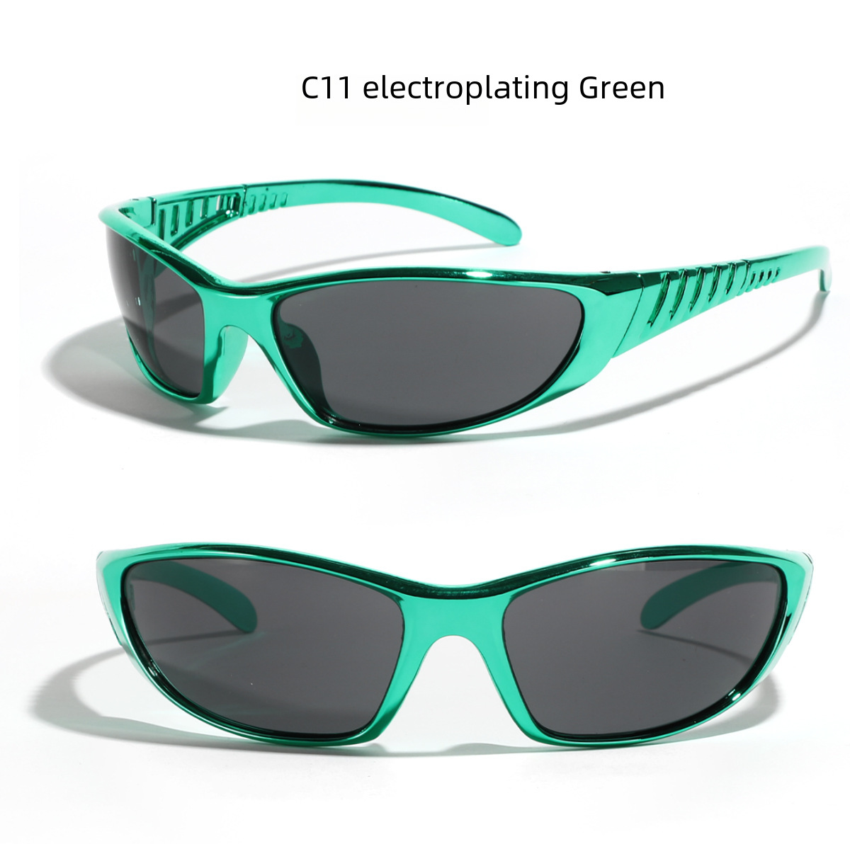 Xunge Y2K silver sunglasses color hollow future technology hot girl online red sunglasses female sunglasses trendy men_voghion.com