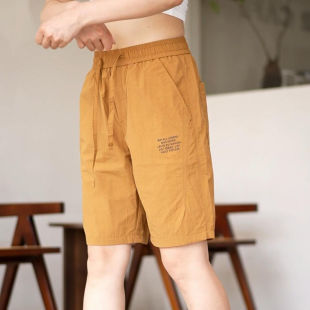 Summer Men's Fashionable Sports Korean Style All-match Pants Solid Color Boys Five-point Pants Breathable Outer Wear Casual Pants