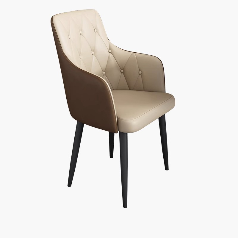 Luz de lujo comedor silla mesa de comedor silla moderna simple ocio respaldo suave bolsa de café silla Hotel negociación silla
