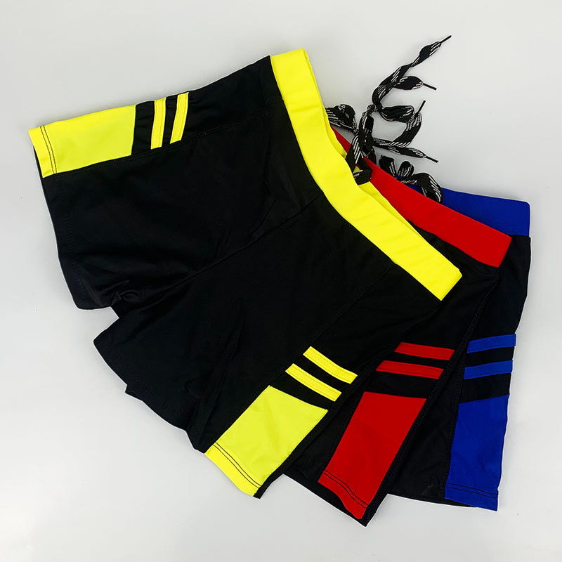 Bañador para niños boxeador de niños bañador de cintura ancha color a juego bañador buena tela más tamaño niños medianos y grandes bañador de Estudiante