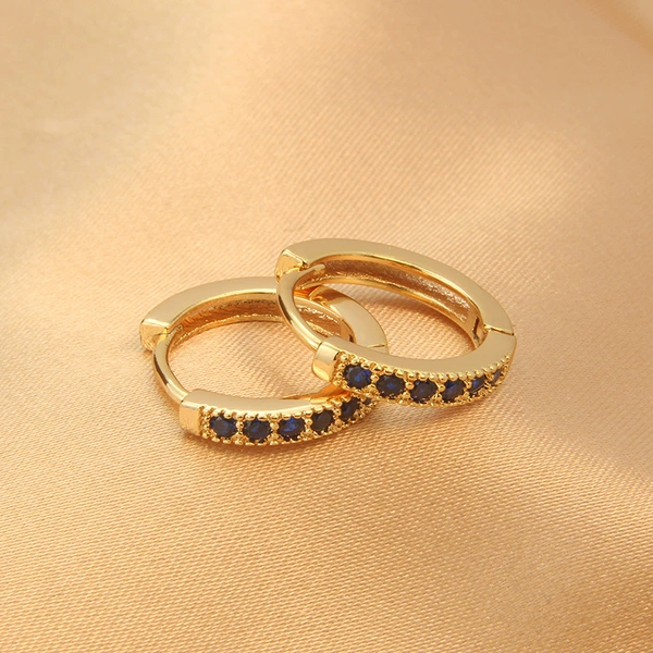 EC07-2 Large Champagne Golden Blue Stone