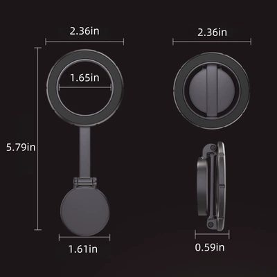 Holder, Foldable Magnetic Mount for: Car phone holder