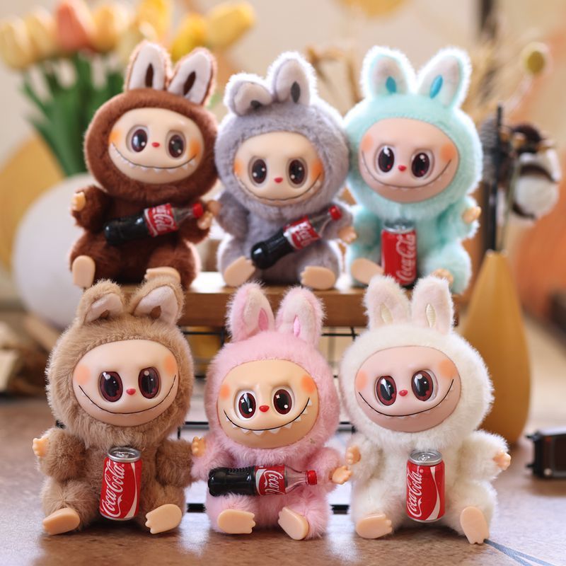 かわいいコーラビニールウサギペンダントぬいぐるみ人形バニーバッグペンダントキーホルダー人形|undefined