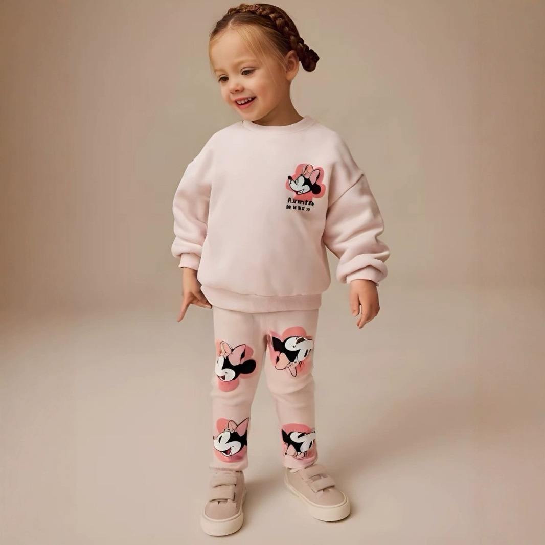 【一手起批】Za*ra女童毛圈卫衣套装原单精品 girl tracksuit set