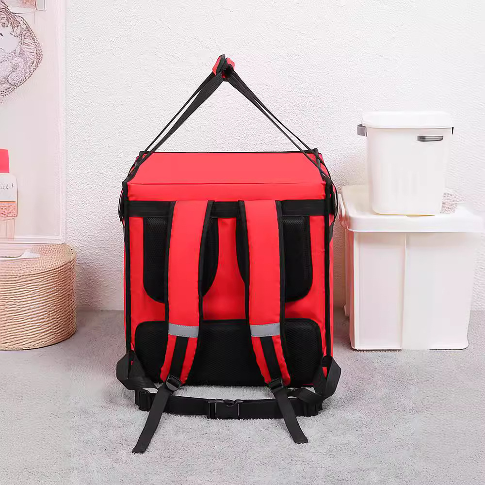 Dual hombro mochila tipo caja de comida portátil impermeable caja de comida portátil caja de aislamiento portátil personalizada caja de aislamiento para llevar