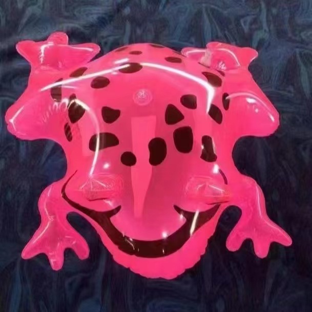 Oro cigarra nueva Rana bebé en stock red Rana roja luminosa rebote bola inflable SOMO animal juguete globo al por mayor