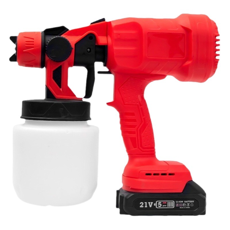 Hilda transfronteriza nueva PISTOLA DE PULVERIZACIÓN eléctrica de litio recargable de alta presión de pulverización portátil de látex hogar PISTOLA DE PULVERIZACIÓN