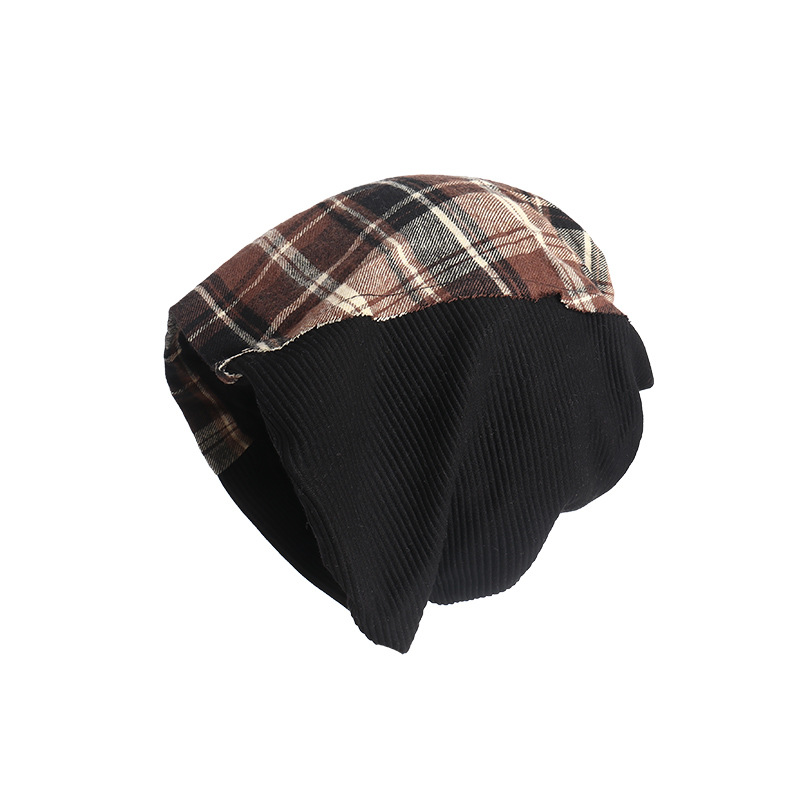 Sombrero japonés retro empalmado para mujeres primavera y verano suelto versátil para mostrar la cara pequeña gorra fría perezosa sombrero