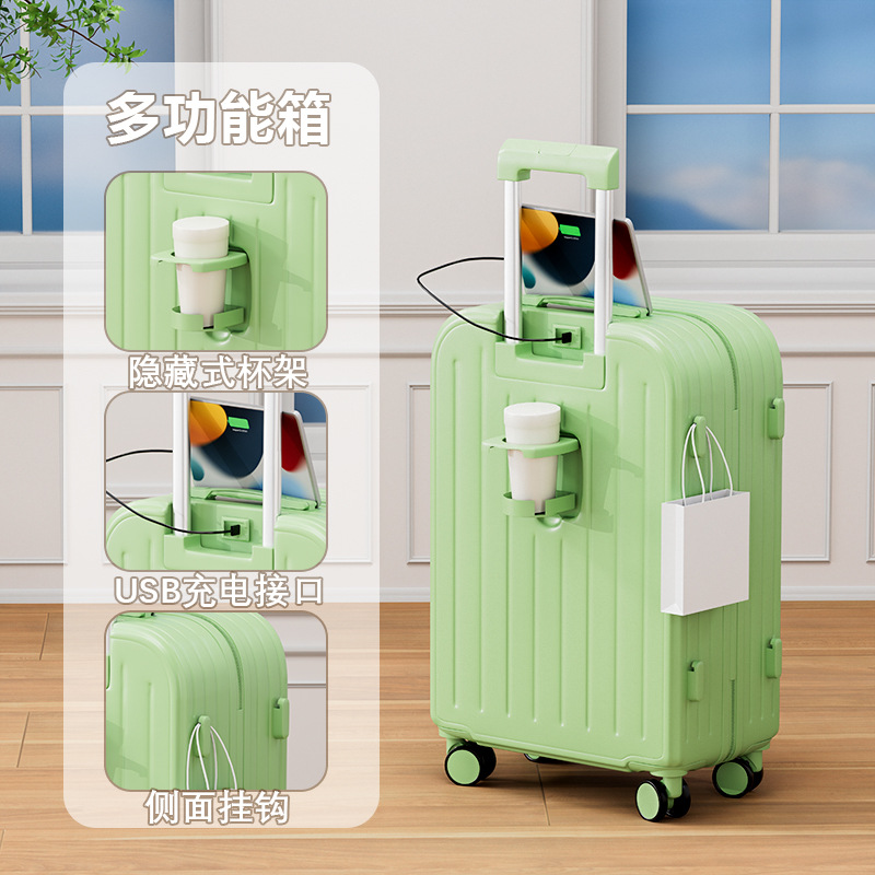 (Ventas directas de fábrica) Maleta de gran capacidad Maleta para mujer Caja de contraseña de rueda universal para estudiantes robusta y duradera para hombres