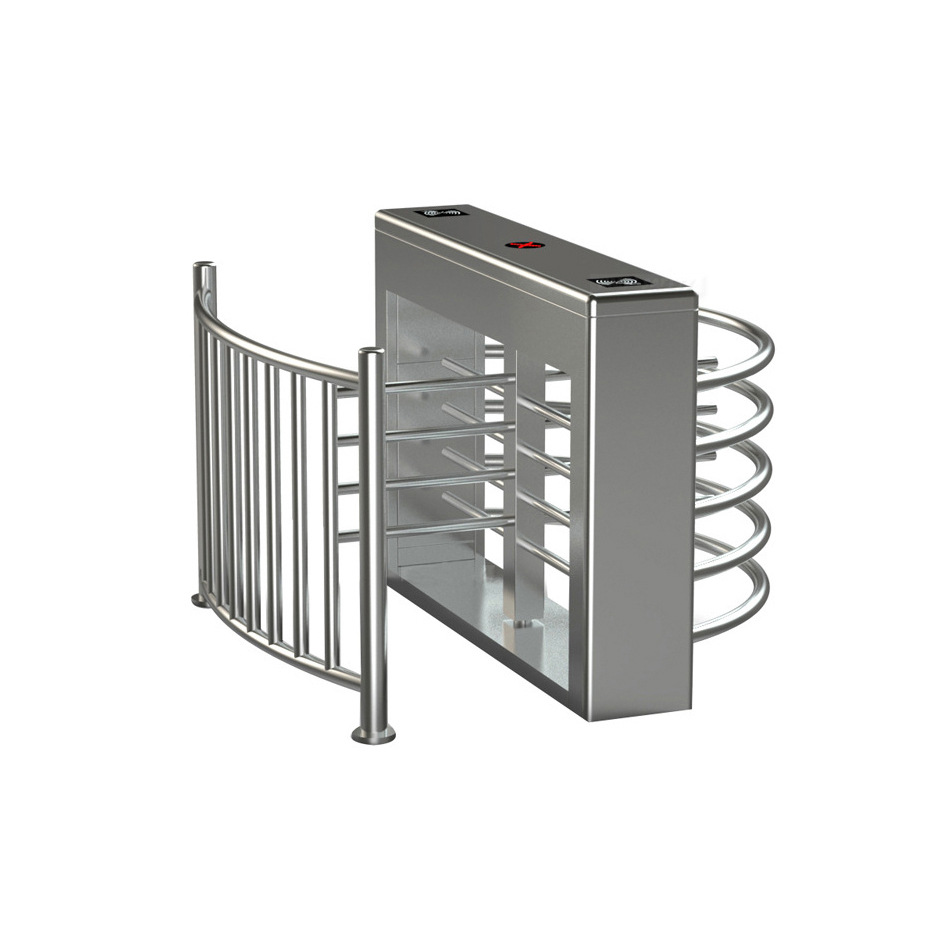 半高不锈钢转闸机工地实名制单通道人证核验车站医院人行通道闸机