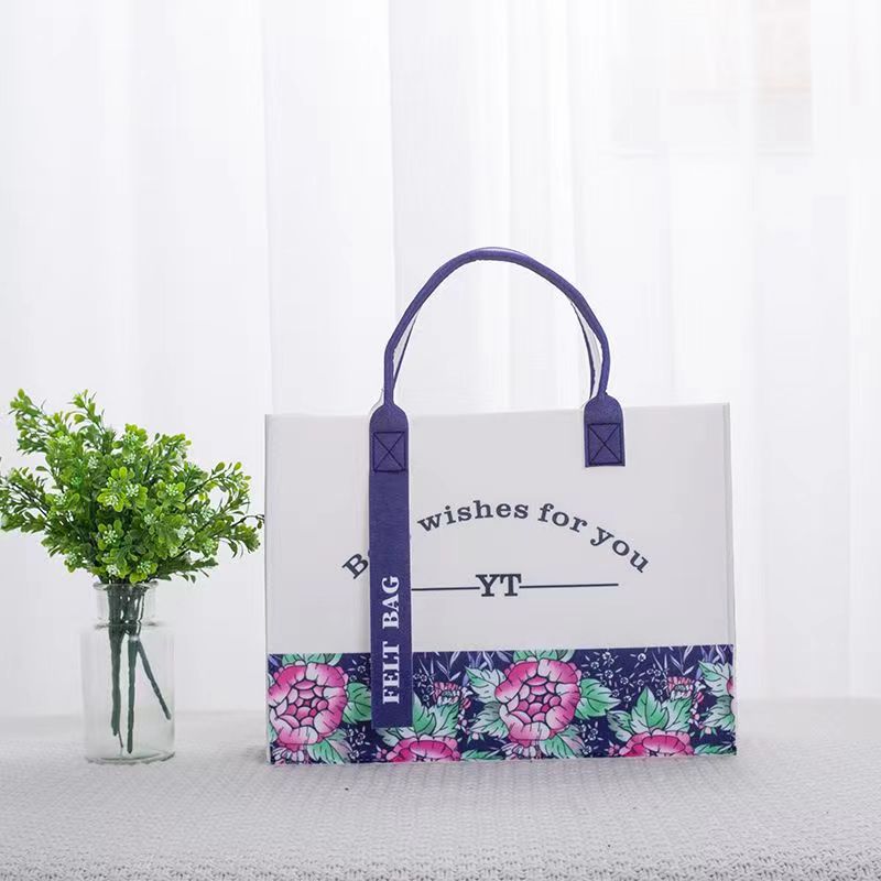 다크 블루 핑크 꽃; 40*30*12cm