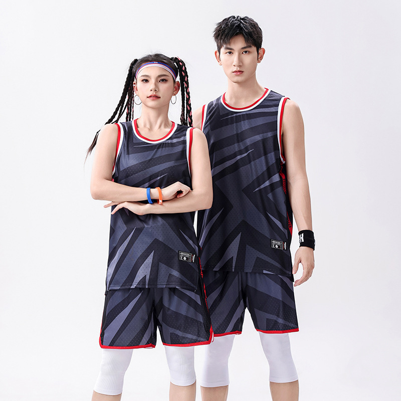 バスケットボールユニフォームスーツメンズカスタムバスケットボール服夏の学生チームゲームトレーニングチームユニフォームアメリカンジャージカスタマイズ|undefined
