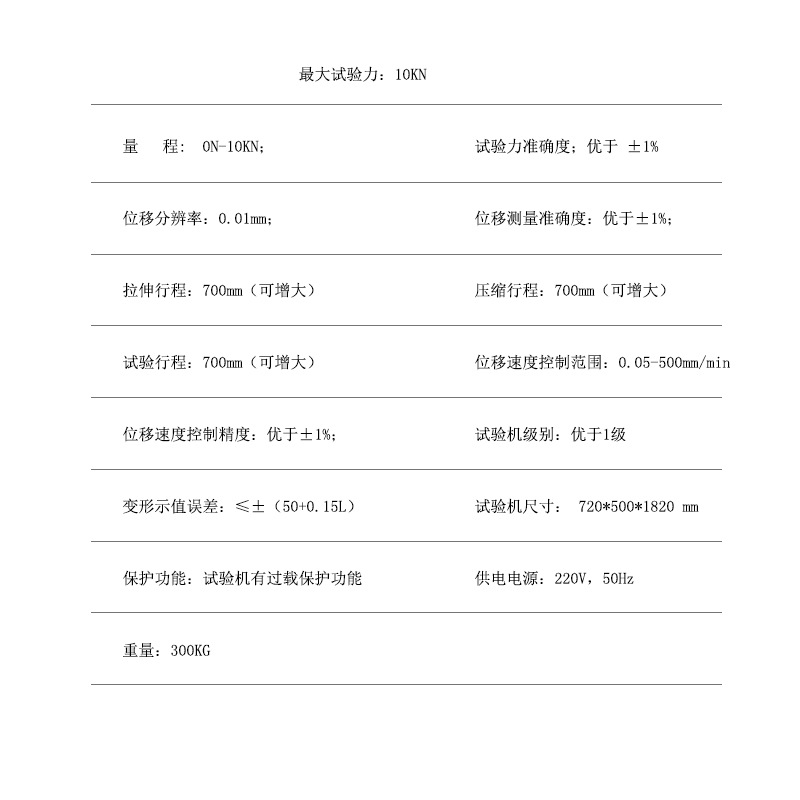 10吨技术参数123