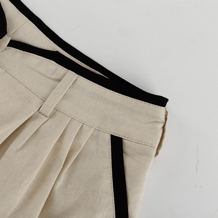 Fiesta Banquete Autofoto Mujeres Elegante Ropa De Calle Cuello En Contraste Algodón Conjunto Coordinado De Pantalón Conjuntos De Pantalones display picture 10