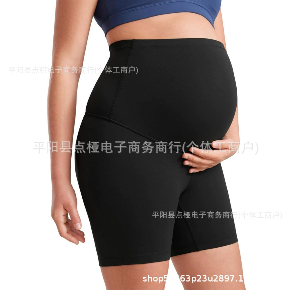 Maternity Safety Shorts for Cross-Border Use, Yoga Shark Maternity Leggings, Summer Thin Three-Point Shorts