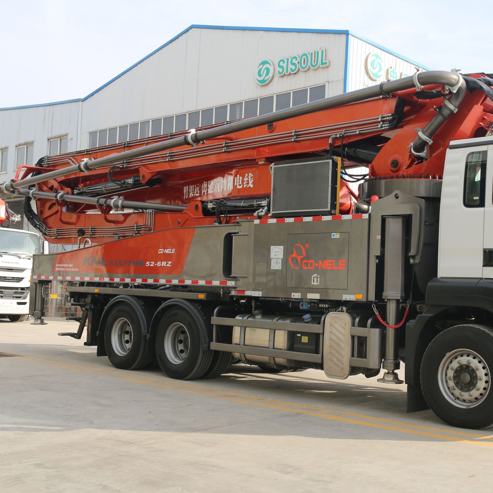 56米汽车泵 56米混凝土泵车 沙特用的汽车泵 52米天泵 56米泵车