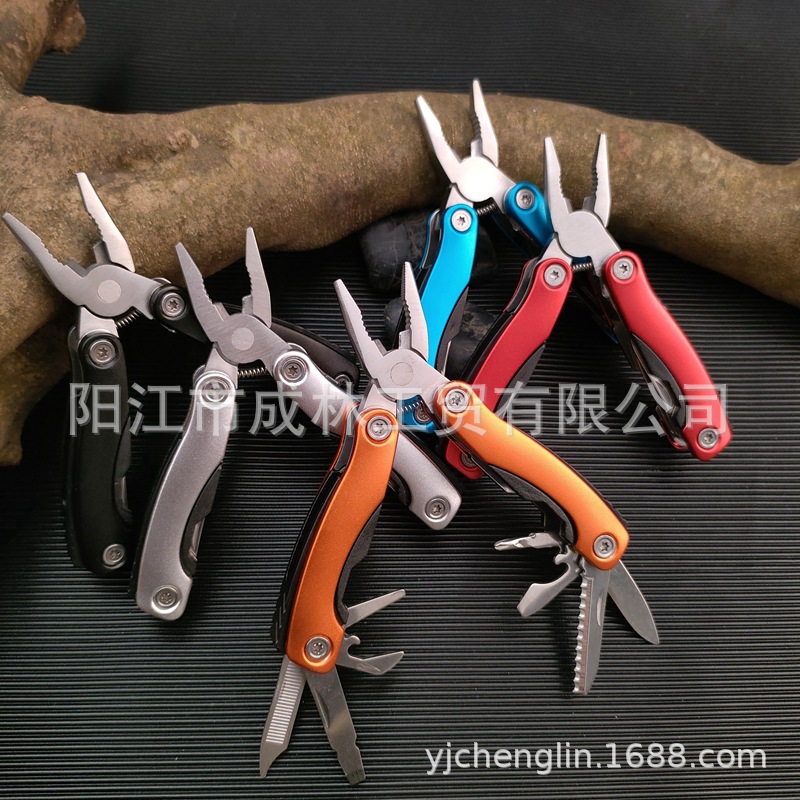阳江多功能钳户外便携工具钳尖嘴迷你钳折叠组合礼品钳求生钳赠品