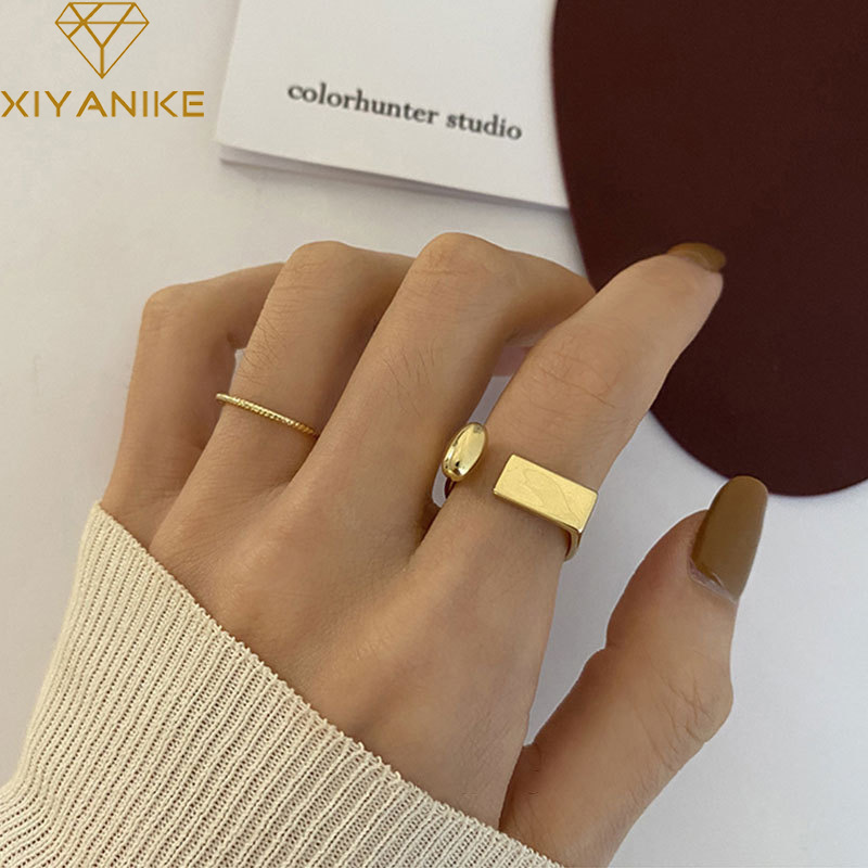 simple Ushaped geometric opening ring fashion sexy index finger ringpicture9