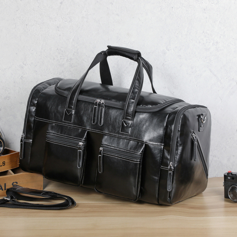 Amazon Leather Waterproof Travel Bag Unisex Luggage Bag with Shoe Bag Weekend Overnight Bag Gym Sports Bag Amazon Leather Waterproof Travel Bag Unisex Luggage Bag with Shoe Bag Weekend Overnight Bag Gym Sports Bag