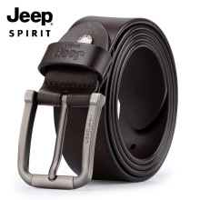 JEEPSPIRIT一件代发头层牛皮针扣腰带男款OM18CD996BT0431