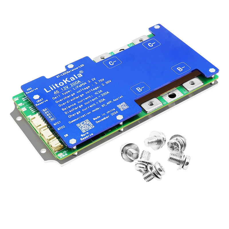 Защитный литиевый аккумулятор, 4S, 12В, 200А, Bluetooth, 12В
